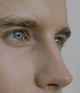 close up of a man's nose
