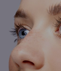 close up of woman's face